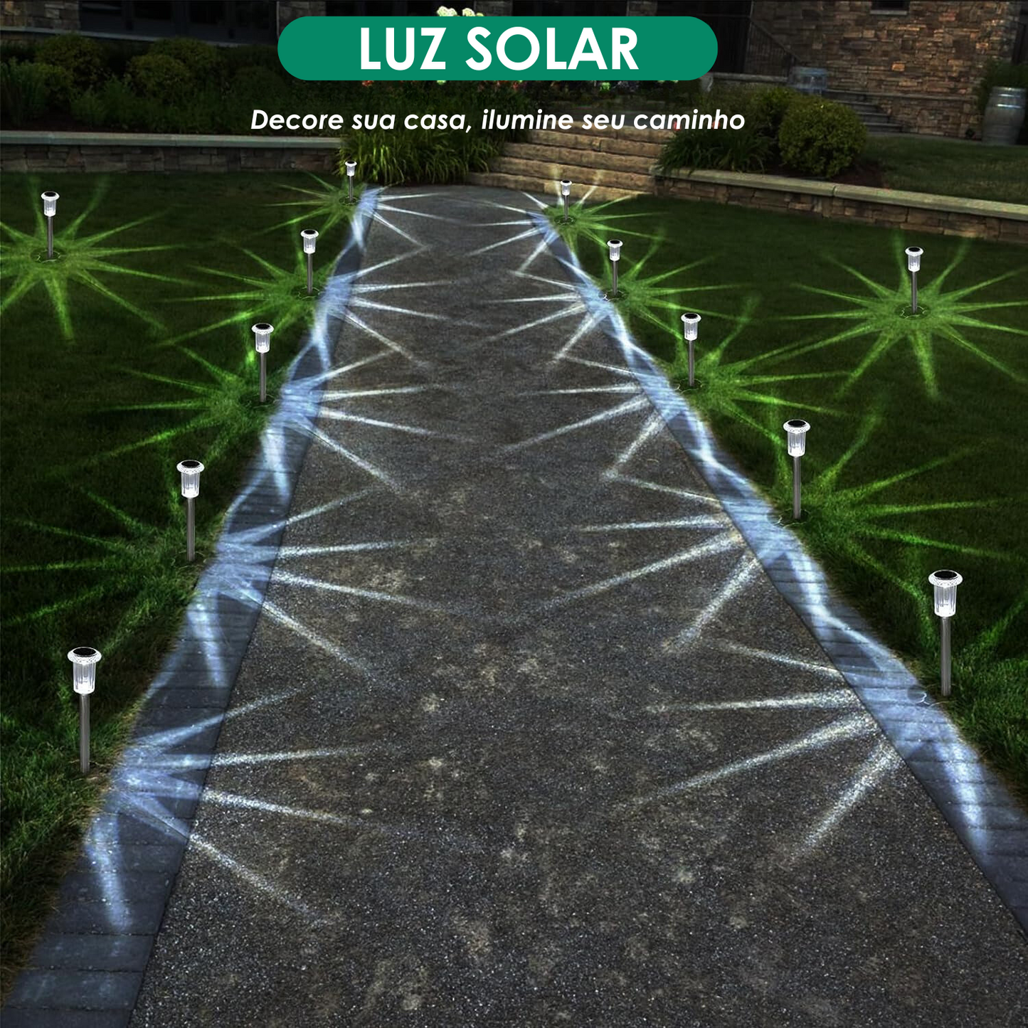 Luzes Solares Exteriores Elegantes